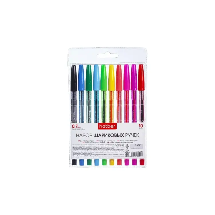 Набор шариковых ручек Hatber 040247