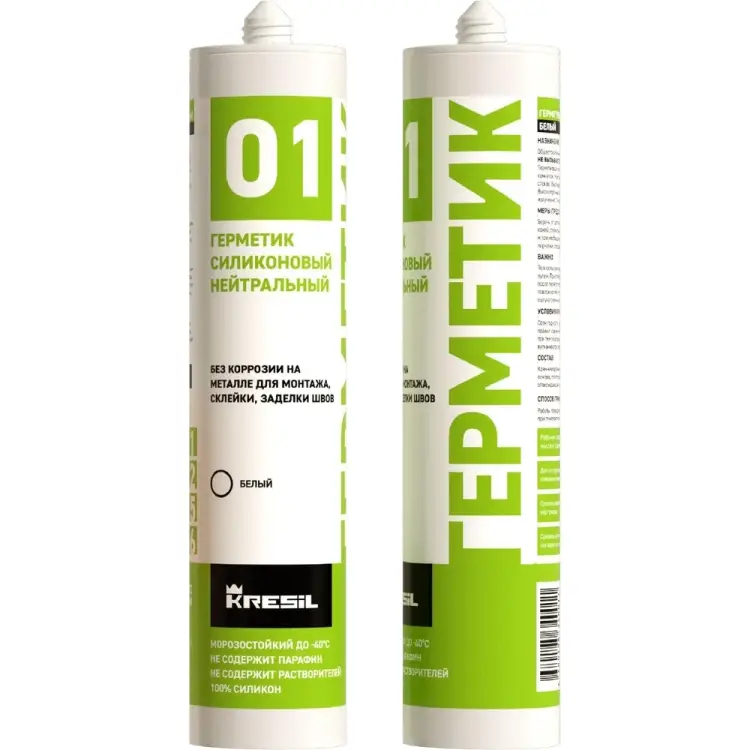 Силиконовый нейтральный герметик Kresil 01 4680195340011