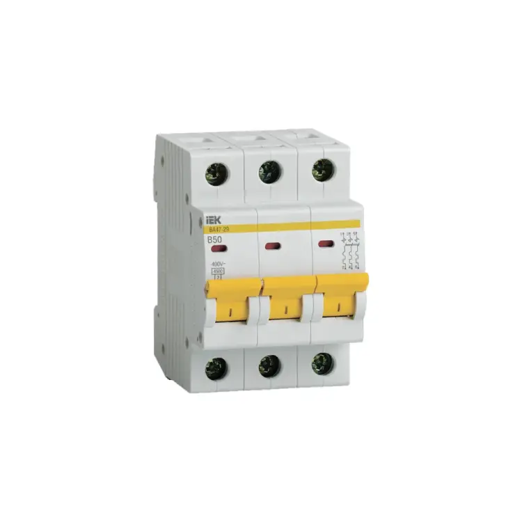 Модульный автоматический выключатель IEK MVA20-3-050-B