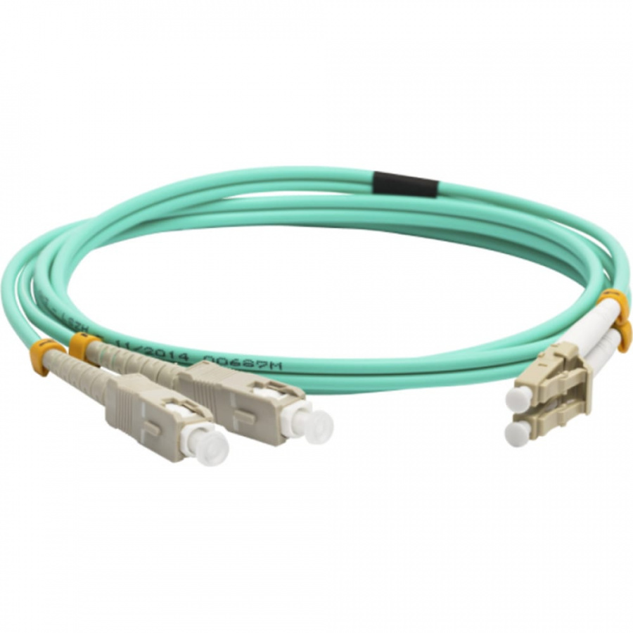 Оптический шнур LANMASTER LAN-2LC-2SC/OM3-5.0