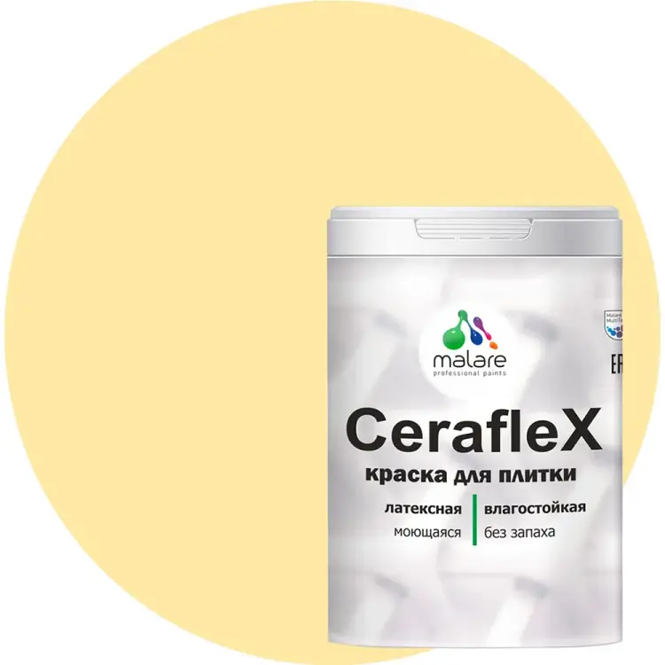 Латексная краска для кафельной и керамической плитки MALARE Ceraflex 2036773321279