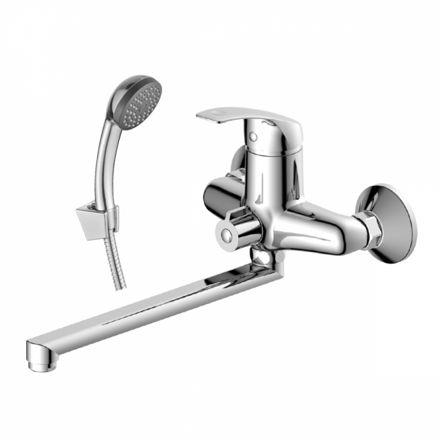 Универсальный одноручный смеситель для ванны decoroom DR71043