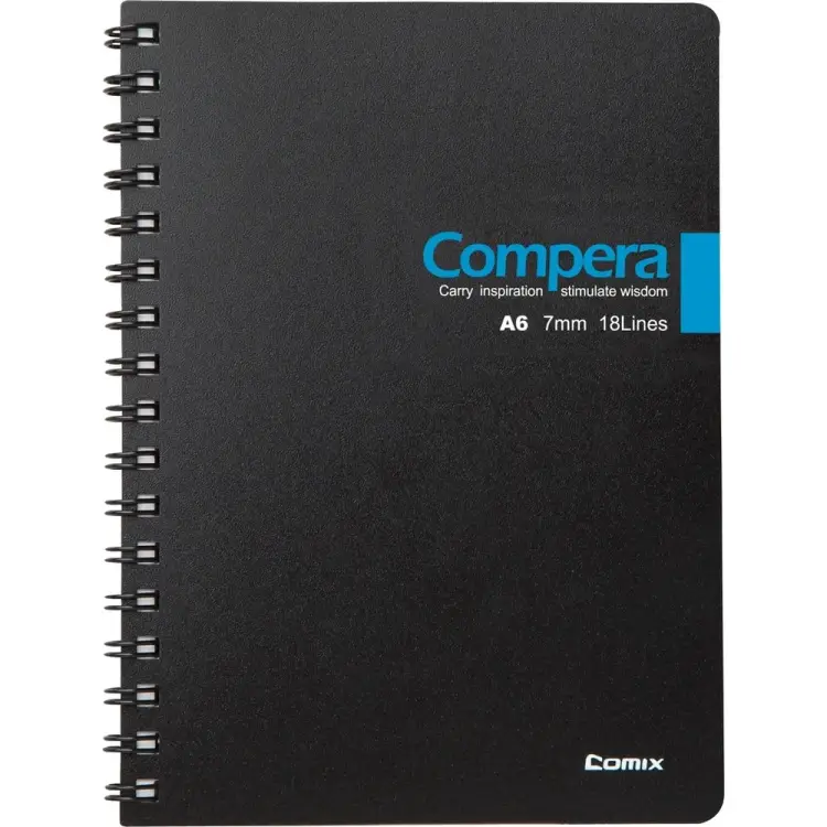 Блокнот COMIX Compera Bond CPA6507 BLK/BU