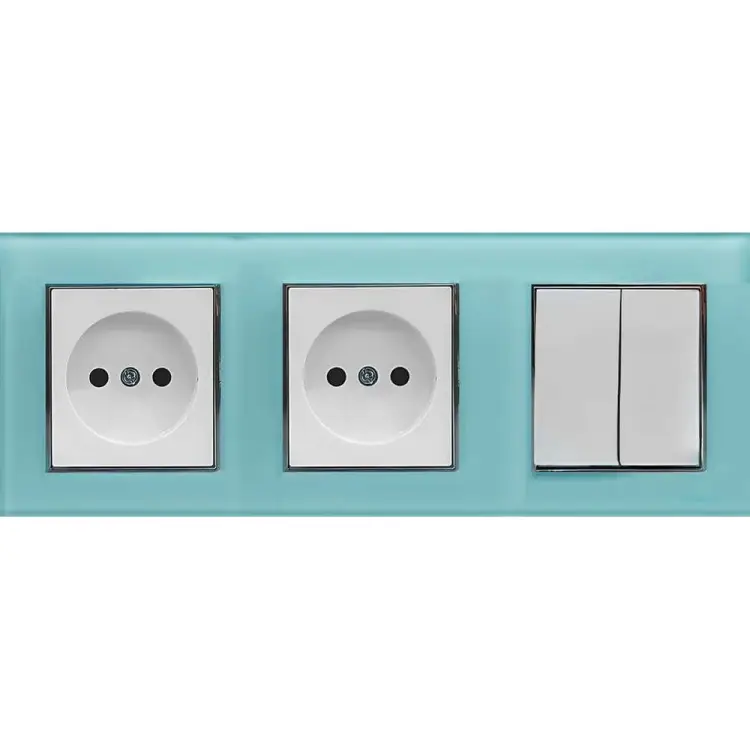 Двухклавишный выключатель + розетки Vesta Electric Комплект-3 FRM050306SIN