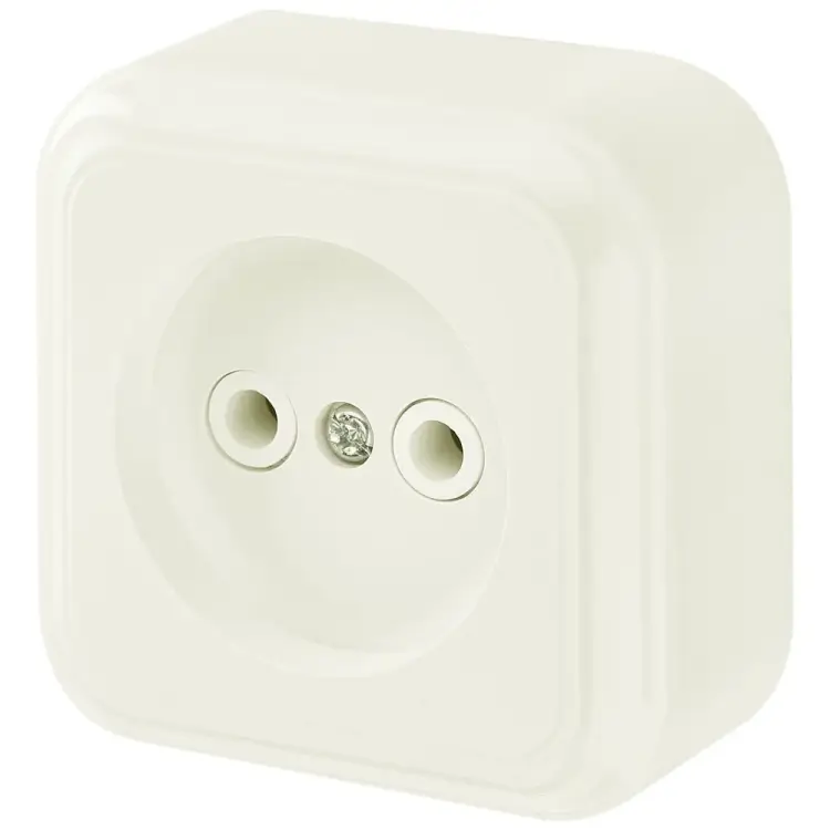 Одноместная розетка BYLECTRICA ПРАЛЕСКА РА16-255 бежевый