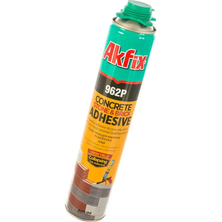 Клей-пена для кирпича и газоблока Akfix FA962 Клей-пена для кирпича и газоблока Akfix FA962