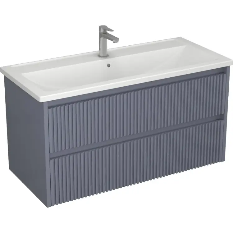 Тумба Veneciana ALTERNO 100 с 2-мя ящиками, под умывальник Mario 100, серый матовый 510028 Тумба Veneciana ALTERNO 100 с 2-мя ящиками, под умывальник Mario 100, серый матовый 510028