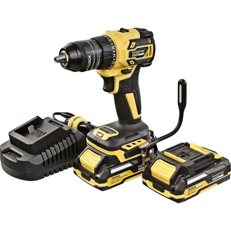 Аккумуляторная дрель Hanskonner 1BatterySystem HCD2065BLC Аккумуляторная дрель Hanskonner 1BatterySystem HCD2065BLC