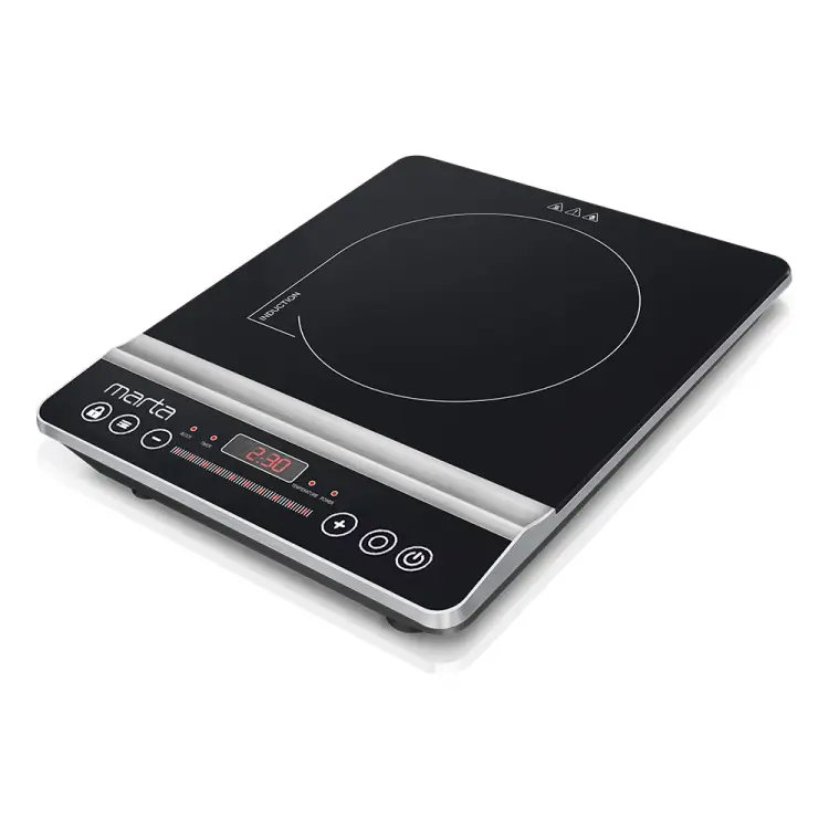 Электрическая индукционная безимпульсная плитка MARTA MT-HP4222B 40832 Электрическая индукционная безимпульсная плитка MARTA MT-HP4222B 40832
