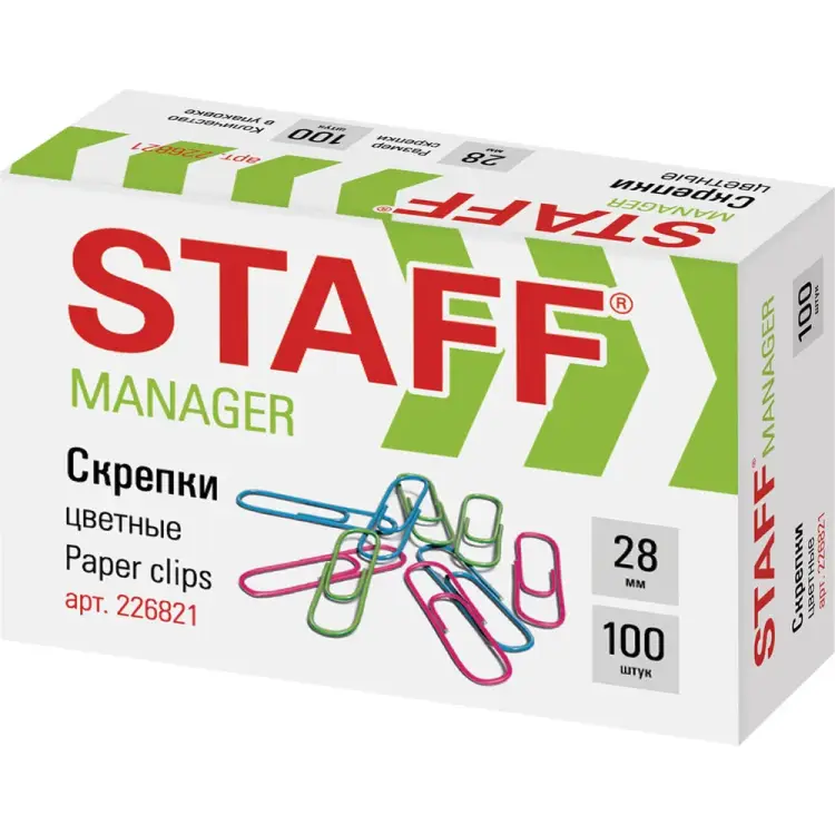 Скрепки Staff Manager 226821