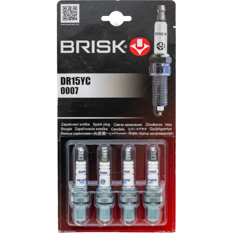 Свеча зажигания ВАЗ-2101-2110/2121 карбюратор BRISK SUPER 0007 DR15YC-J Свеча зажигания ВАЗ-2101-2110/2121 карбюратор BRISK SUPER 0007 DR15YC-J