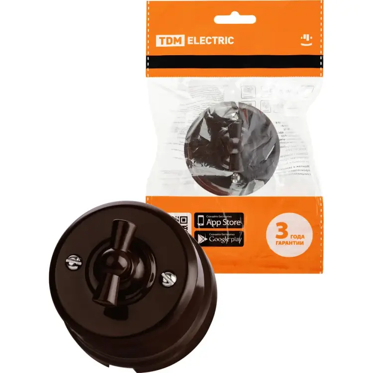 Поворотный выключатель TDM ELECTRIC Виви SQ1820-1406