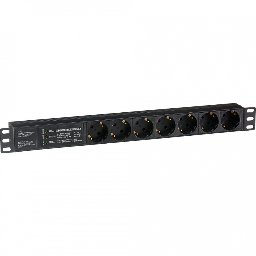 Блок розеток ExeGate ServerPro PDU-19H701 Al-7S-C14-SPD3