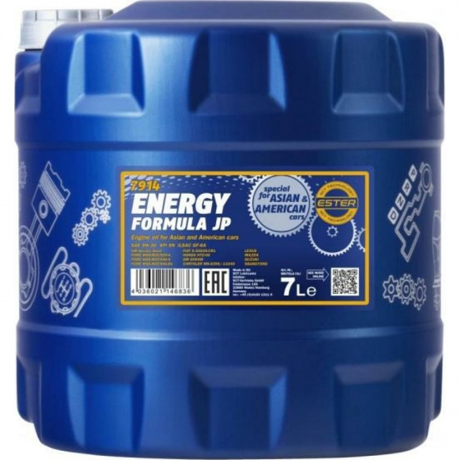 Синтетическое моторное масло MANNOL ENERGY FORMULA JP 5W-30