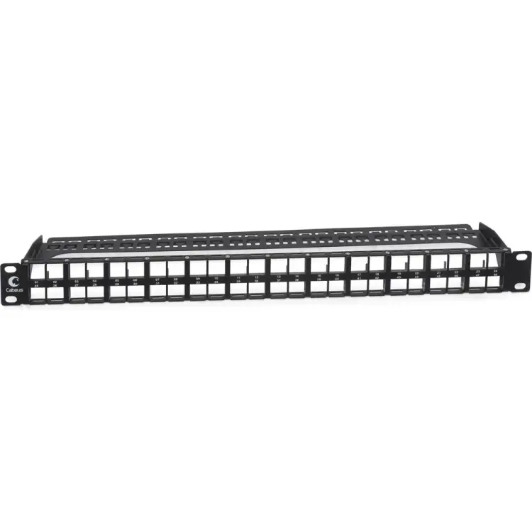 Модульная патч-панель для неэкранированных модулей Cabeus PLBHD-48-1U Модульная патч-панель для неэкранированных модулей Cabeus PLBHD-48-1U