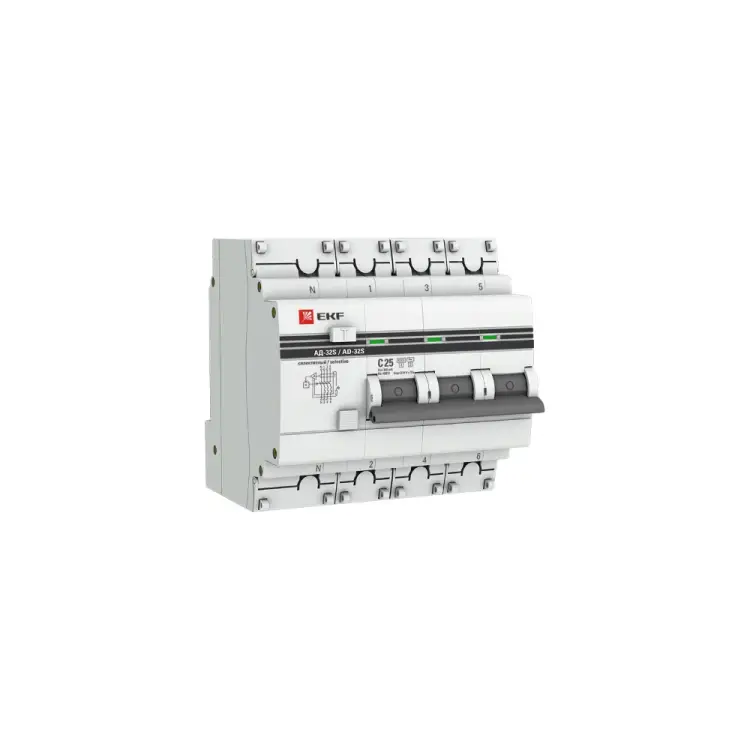 Дифференциальный автомат EKF PROxima АД-32 DA32-25-300S-4P-pro