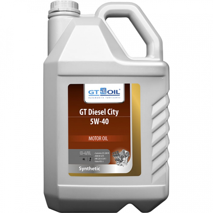 Масло GT OIL Diesel City SAE 5W-40 API CI-4/SL