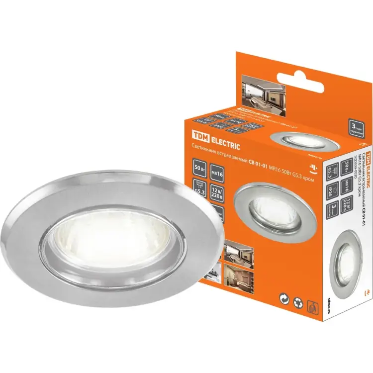 Встраиваемый светильник TDM ELECTRIC СВ 01-01 SQ0359-0020