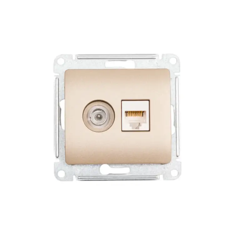 Двойная розетка Systeme Electric Glossa GSL000489
