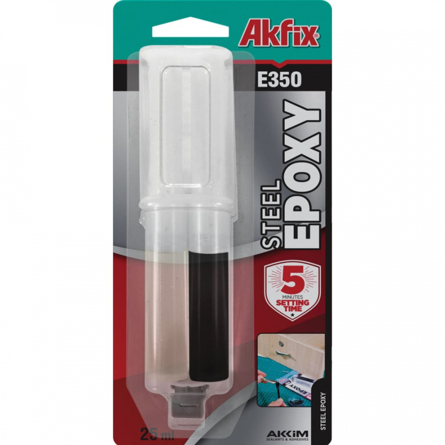 Эпоксидный клей для металла Akfix E350