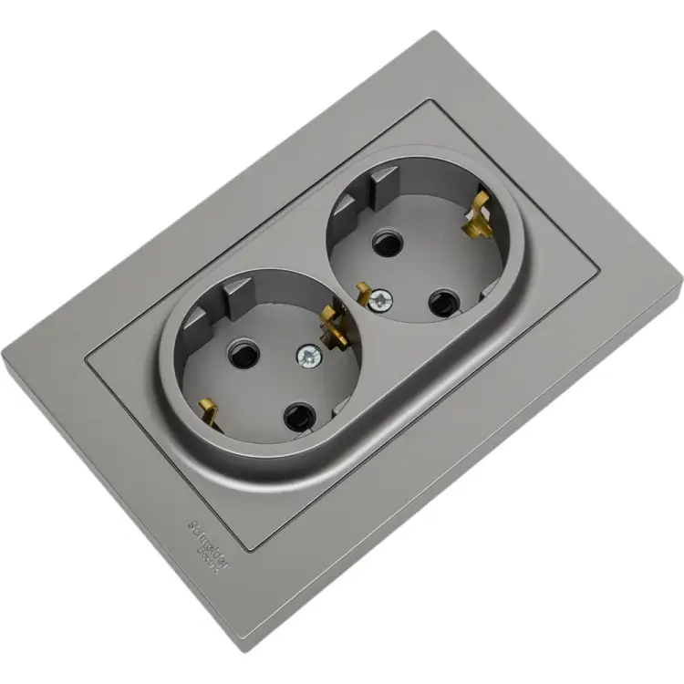 Двойная розетка Systeme Electric AtlasDesign ATN000926