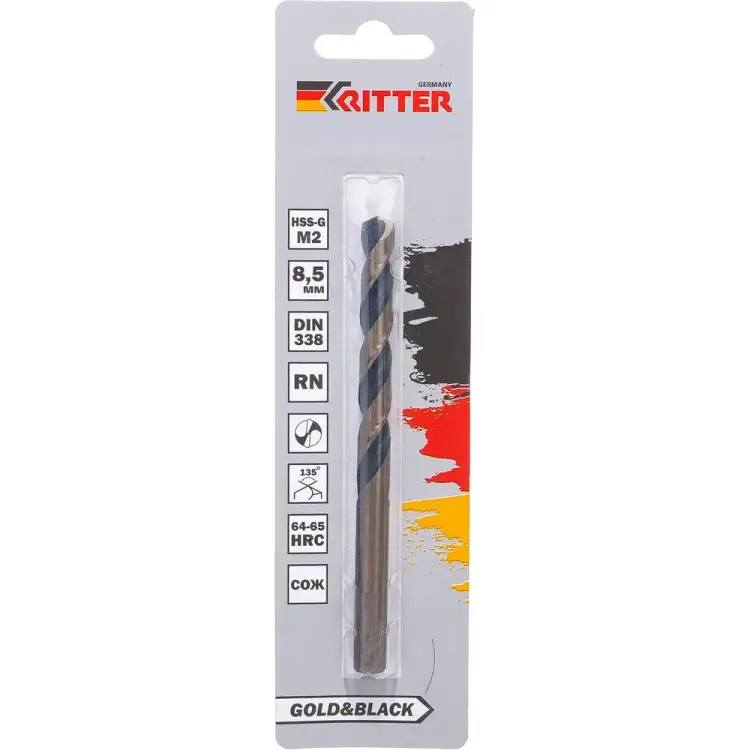 Сверло по металлу RITTER EC Gold&Black PS14208501
