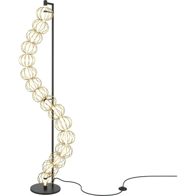 Напольный светильник торшер MAYTONI golden cage led MOD216FL-L38G3K Напольный светильник торшер MAYTONI golden cage led MOD216FL-L38G3K