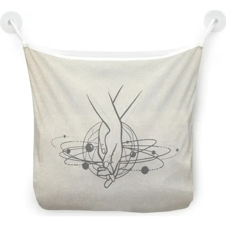 Настенная сетка-органайзер для ванной для игрушек JOYARTY Рука об руку по жизни tgb_385279