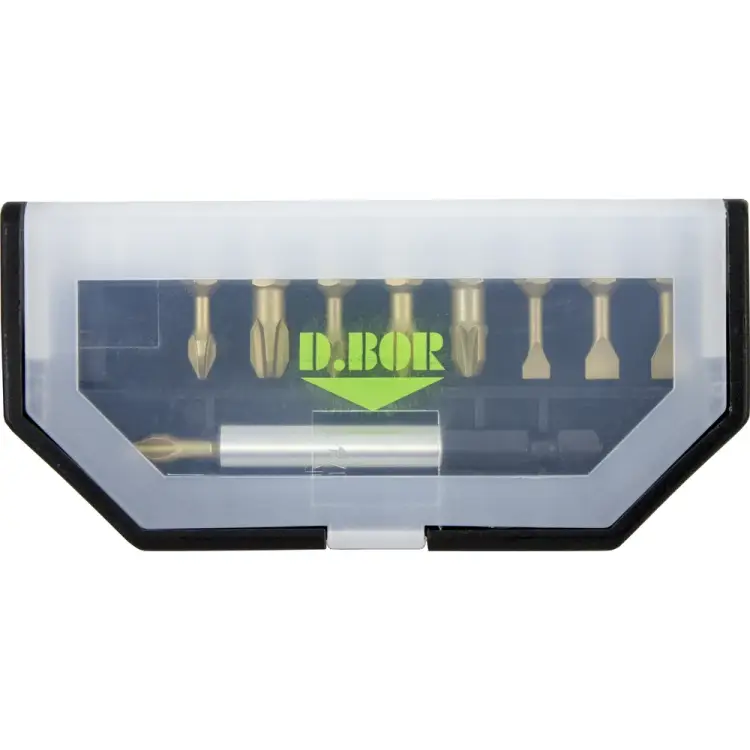 Набор бит D.BOR TiN-half D-SET-10A-1-TIN Набор бит D.BOR TiN-half D-SET-10A-1-TIN
