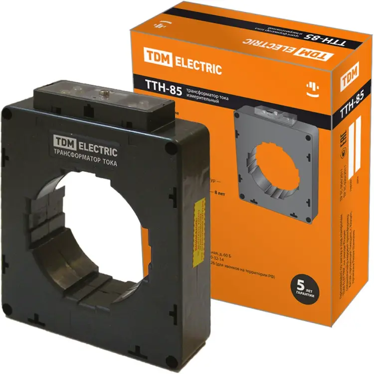 Трансформатор тока TDM ELECTRIC ТТН 85/1500/5-15VA/0,5-Р SQ1101-1158