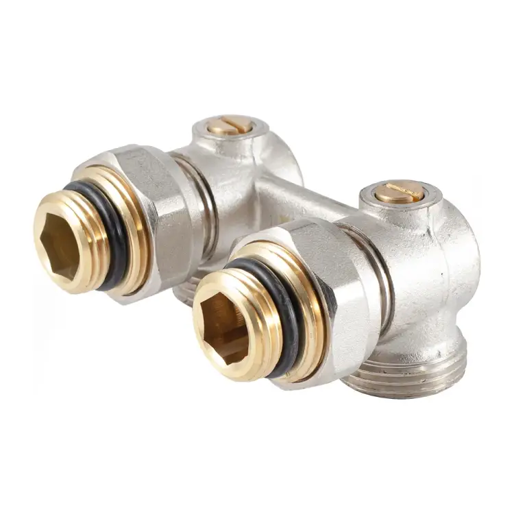 Угловой шаровой узел нижнего подключения радиатора PROFACTOR ЕК PF RVA 613