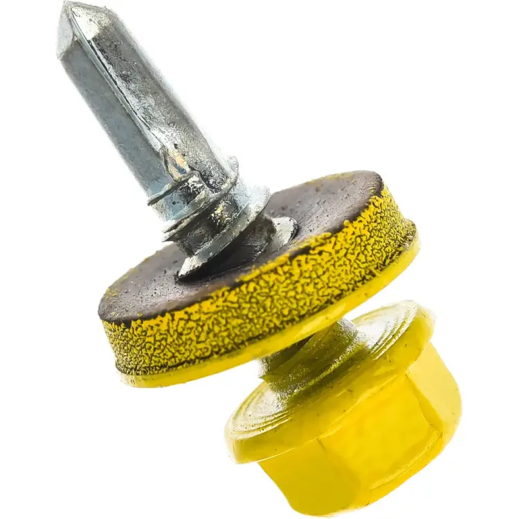 Оцинкованный кровельный саморез Kenner 5,5х19 RAL1018 жёлтый (300 шт.) ск55191018ф