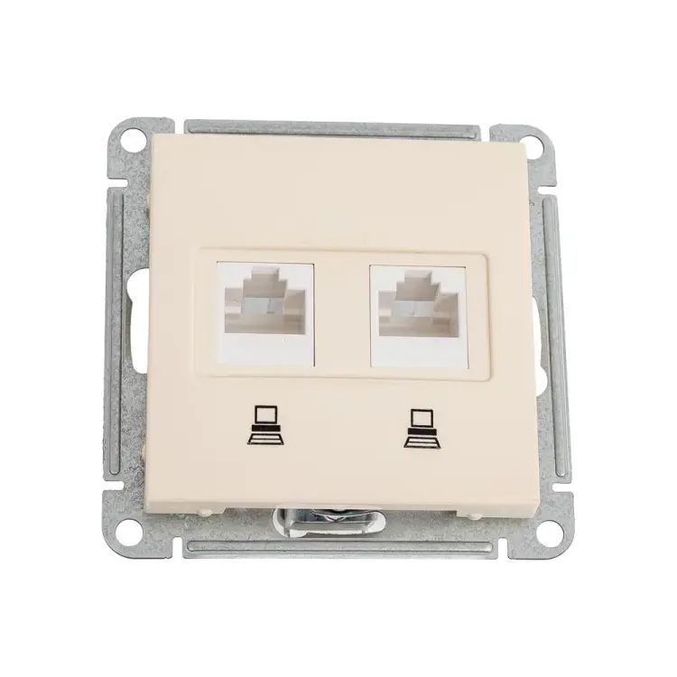 Двойной механизм компьютерной розетки Systeme Electric W59 RSI-251KK5E-2-86