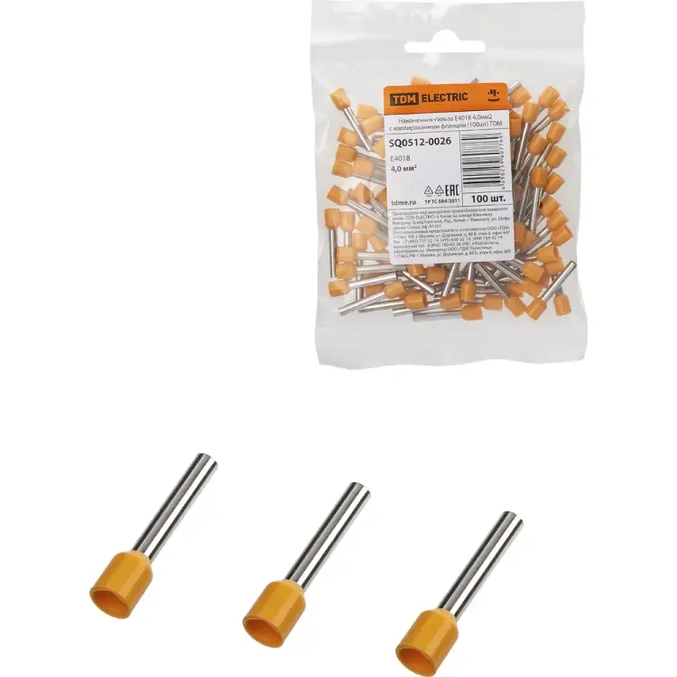 Наконечник-гильза TDM ELECTRIC е4018 SQ0512-0026