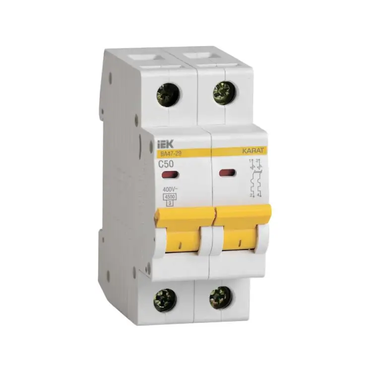 Модульный автомат IEK ВА 47-29 2п C 50А 4.5кА MVA20-2-050-C