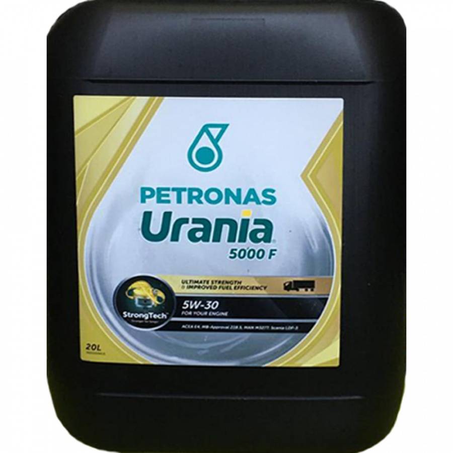 Синтетическое моторное масло Petronas URANIA 5000 F 5W-30 CF ACEA E4, E7, Cummins CES 20077, Deutz DQC