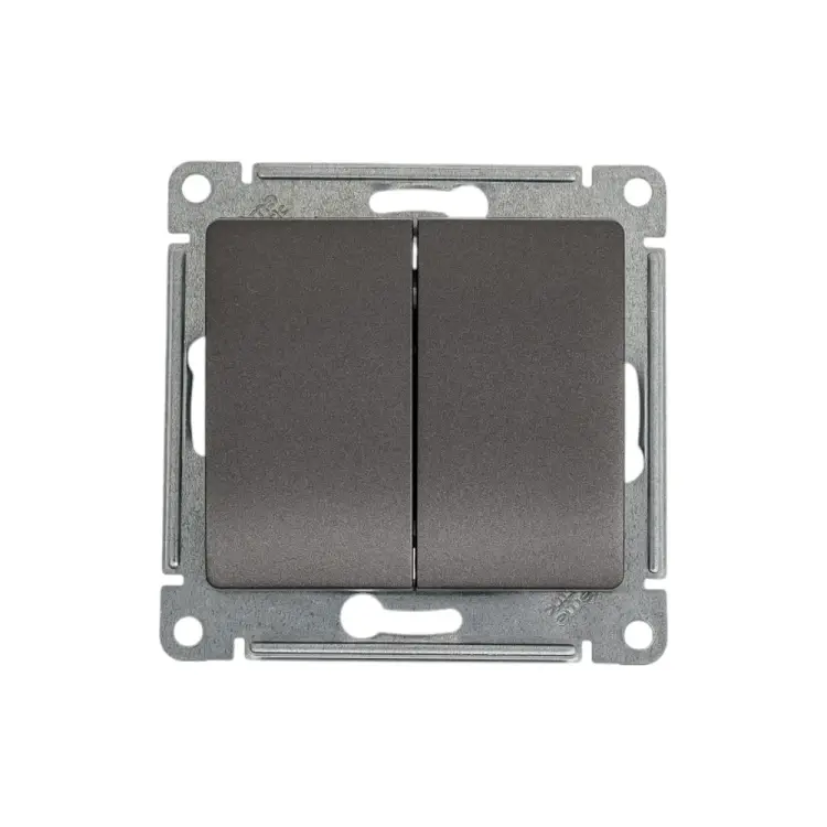 Двухклавишный переключатель Systeme Electric Glossa GSL001365