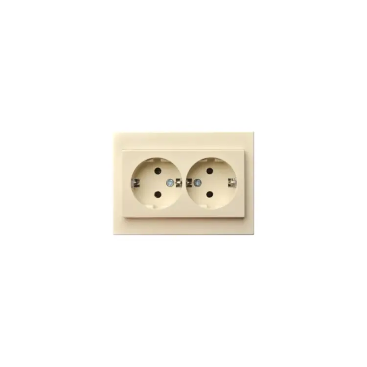 Двойная розетка LIREGUS Эпсилон IKL 16-005/405 E/S 28-071