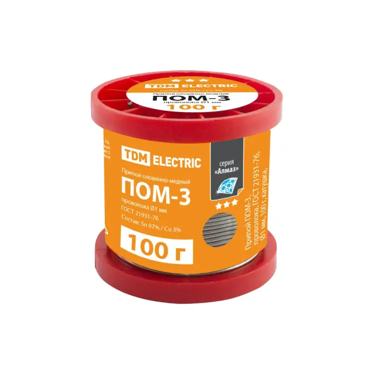 Припой TDM ELECTRIC ПОМ-3 серия Алмаз SQ1025-0341