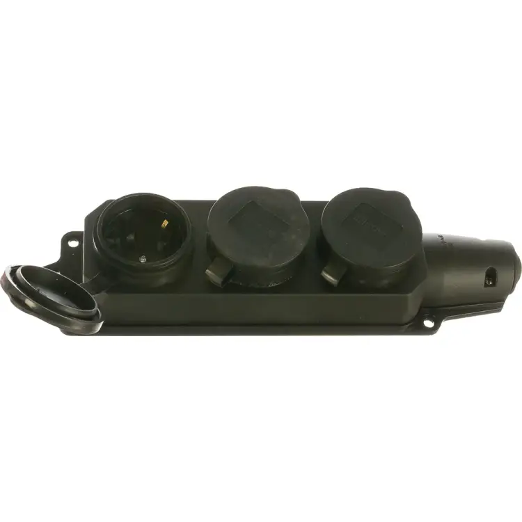 Тройная каучуковая розетка IN HOME 9323 4690612010281 Тройная каучуковая розетка IN HOME 9323 4690612010281