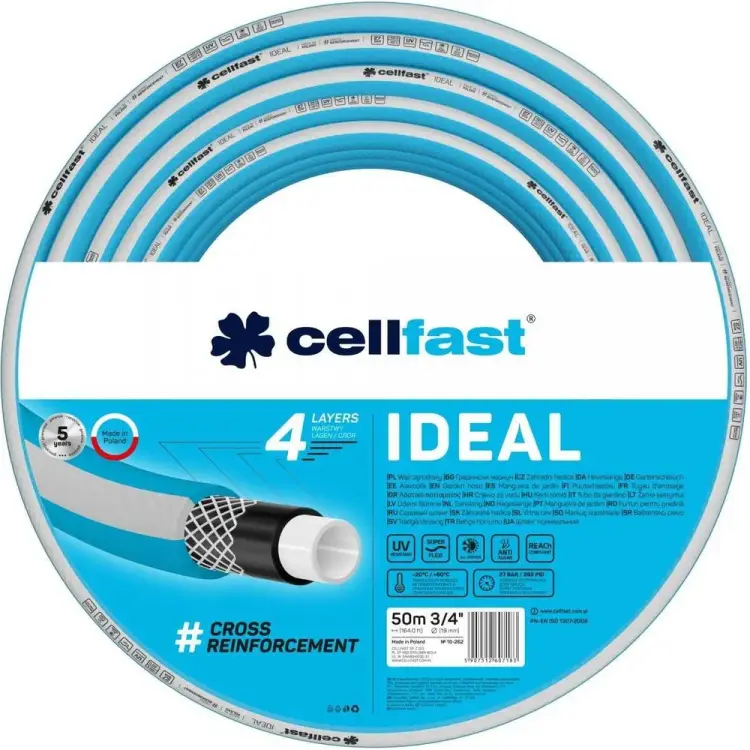 Садовый шланг Cellfast IDEAL 4 слоя, 3 10-262