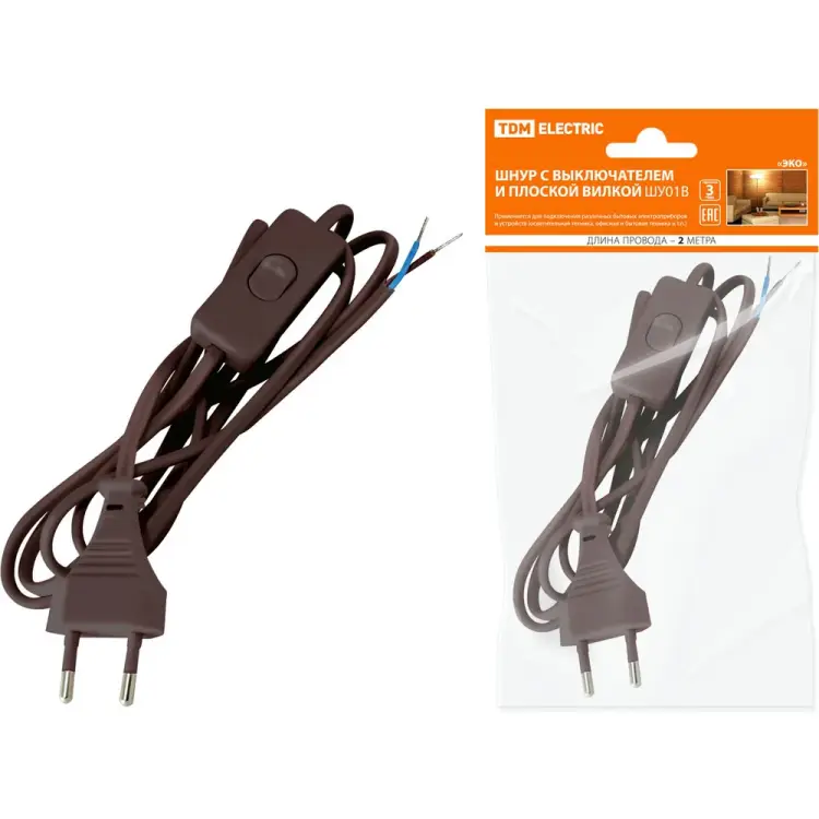 Шнур TDM ELECTRIC ШУ01В SQ1305-0006 Шнур TDM ELECTRIC ШУ01В SQ1305-0006