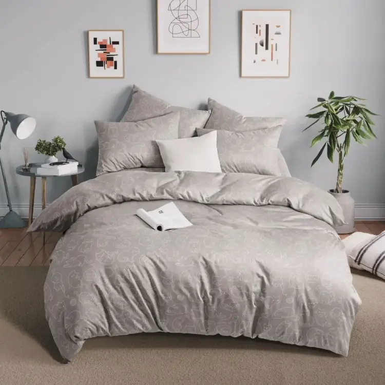 Полутораспальный комплект постельного белья Guten Morgen Cuties GMБ-1151-143-150-70