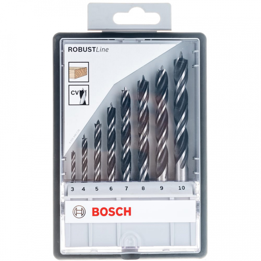 Набор сверл по дереву Bosch Robust Line 2607010533