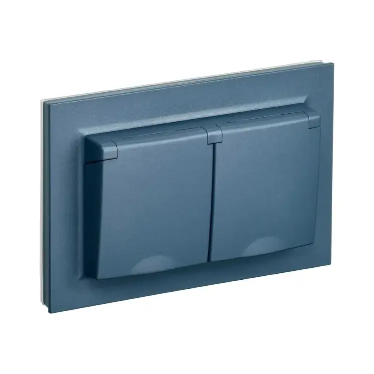 Двухместная розетка IEK Brite рсбш12-3-44-брм BR-R26-16-44-K35-F