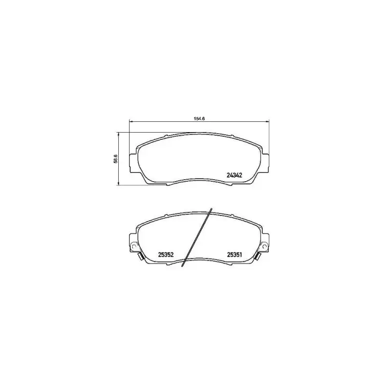 Дисковые передние колодки тормозные для автомобилей Honda CR-V / Haval F7 TRIALLI PF 4226 Дисковые передние колодки тормозные для автомобилей Honda CR-V / Haval F7 TRIALLI PF 4226