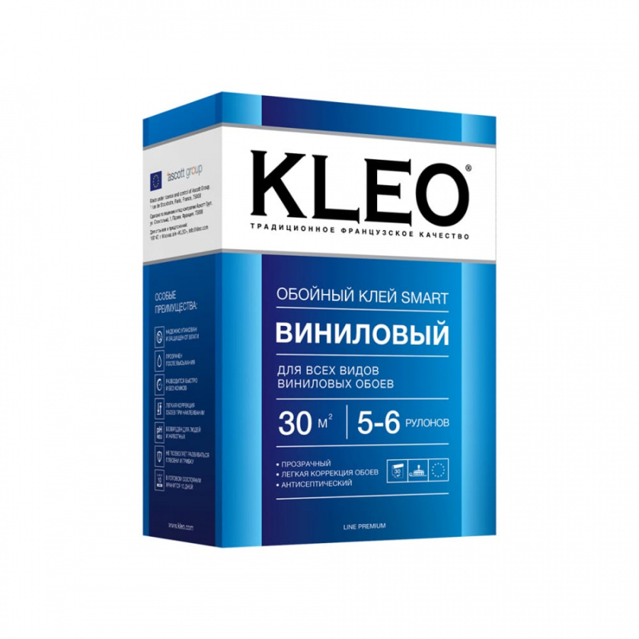 Сыпучий клей для виниловых обоев KLEO 020 SMART 5-6