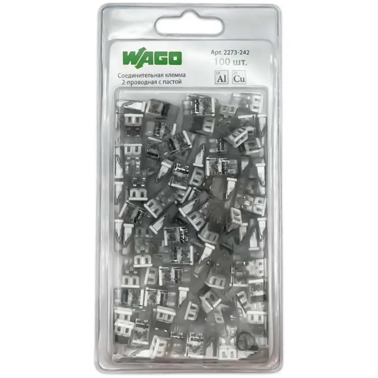 Двухпроводная соединительная клемма для быстрого монтажа WAGO 2273-242 2685