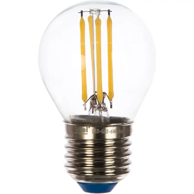 Светодиодная лампа Uniel LED-G45-6W/NW/E27/CL GLA01TR UL-00002208