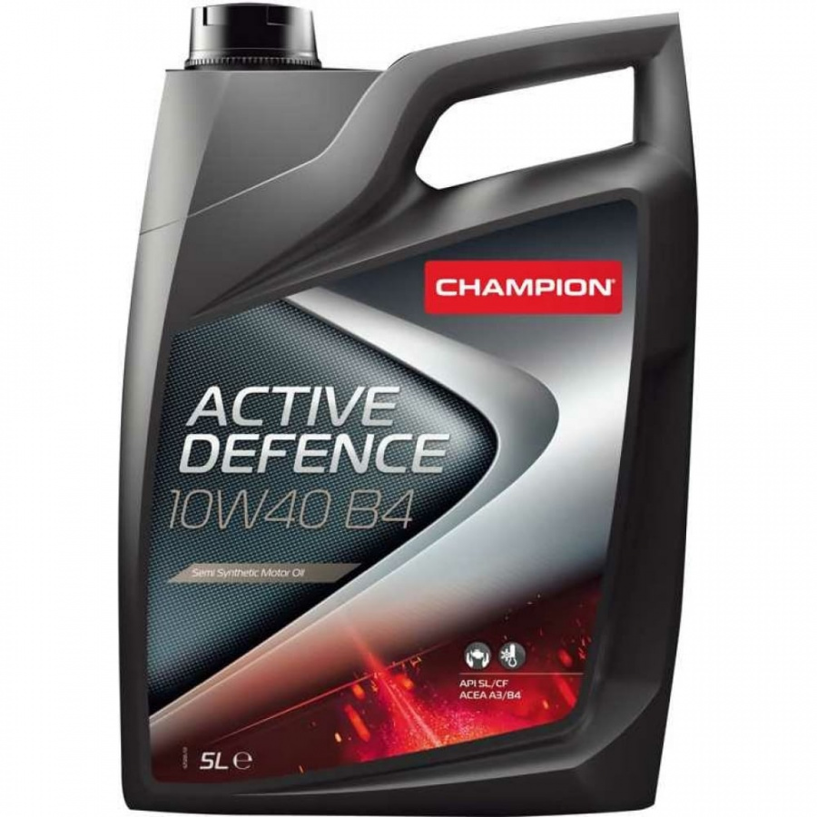 Полусинтетическое моторное масло CHAMPION ACTIVE DEFENCE B4 10W40, SL/CF, A3/B3-10, A3/B4-08